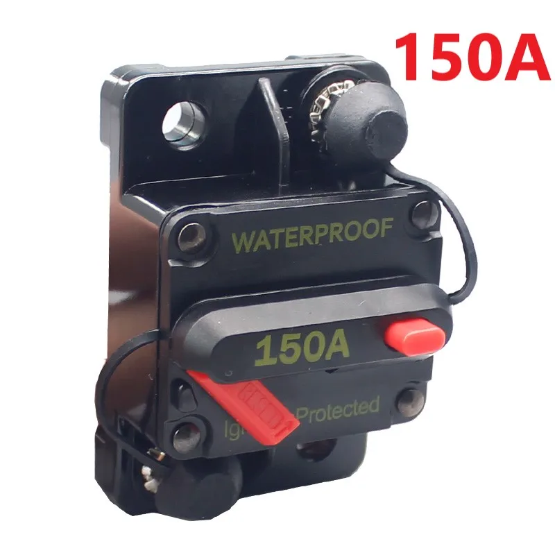 30A 40A 50A 60A 70A 80A 100A 120A 150A 200A 250A 300A AMP Circuit Breaker Fuse Reset 12-48V DC Car Boat Auto Waterproof