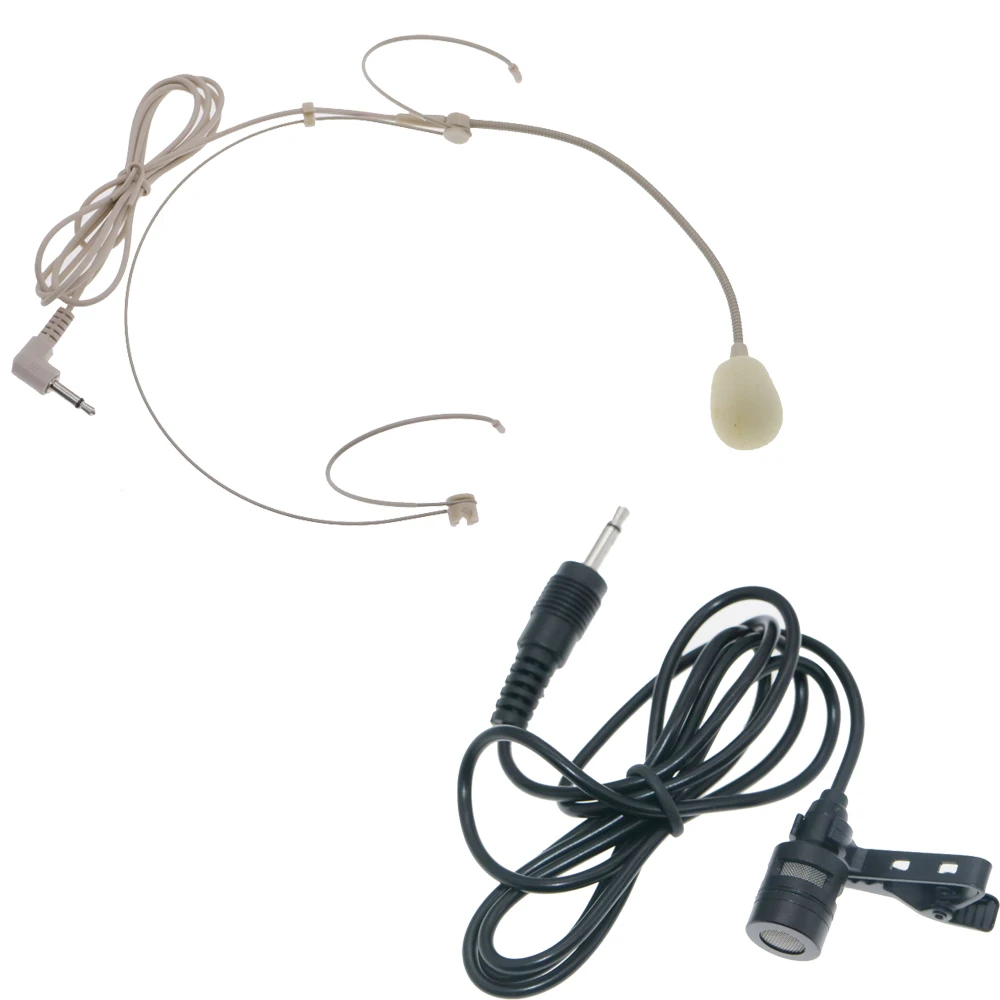 

Professional 3.5mm Jack Headset Headworn Lavalier Lapel Microphone For Laptop Camera PC Wireless Mic Mike System