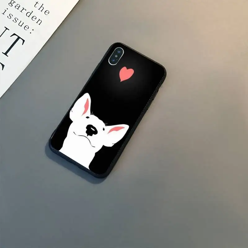 TOPLBPCS bullterrier bull terrier dog Phone Case For iPhone 11 8 7 6 6S 7 plus 8 plus X XS MAX 5 5S XR 12 Pro max se 2020 Case