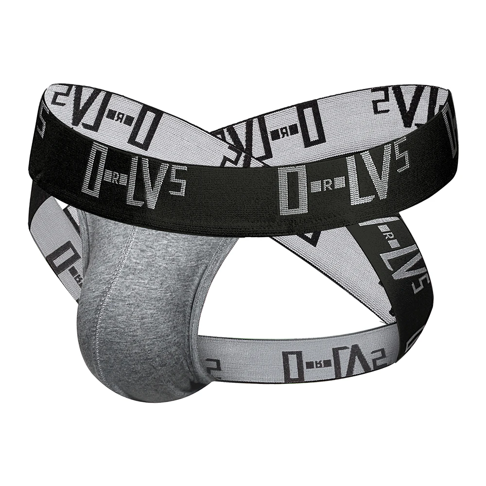 ORLVS Men\'s Underwear Sexy Briefs Thong Jockstrap Pouch Cuecas Man Cotton Panties Thongs Mesh Underpants Gay Slip Homme Srting