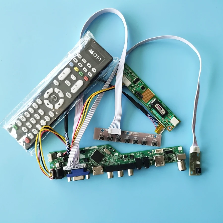 VGA AV USB For B154PW01/B154PW02/B141PW01/B141PW02/B141PW03 1440*900 Matrix Kit LCD Monitor Control Board 30 Pin LVDS 1CCFL - Product Main Image