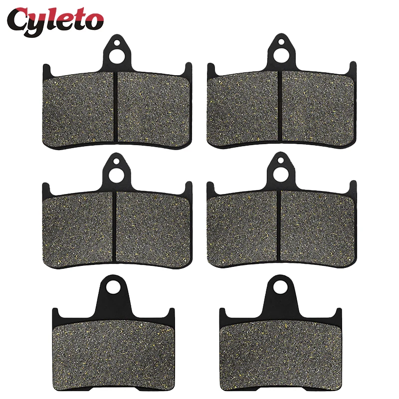 

Cyleto Motorcycle Front and Rear Brake Pads for Honda CB1300 CB 1300 X4 DC SC38 1997 1998 1999 2000