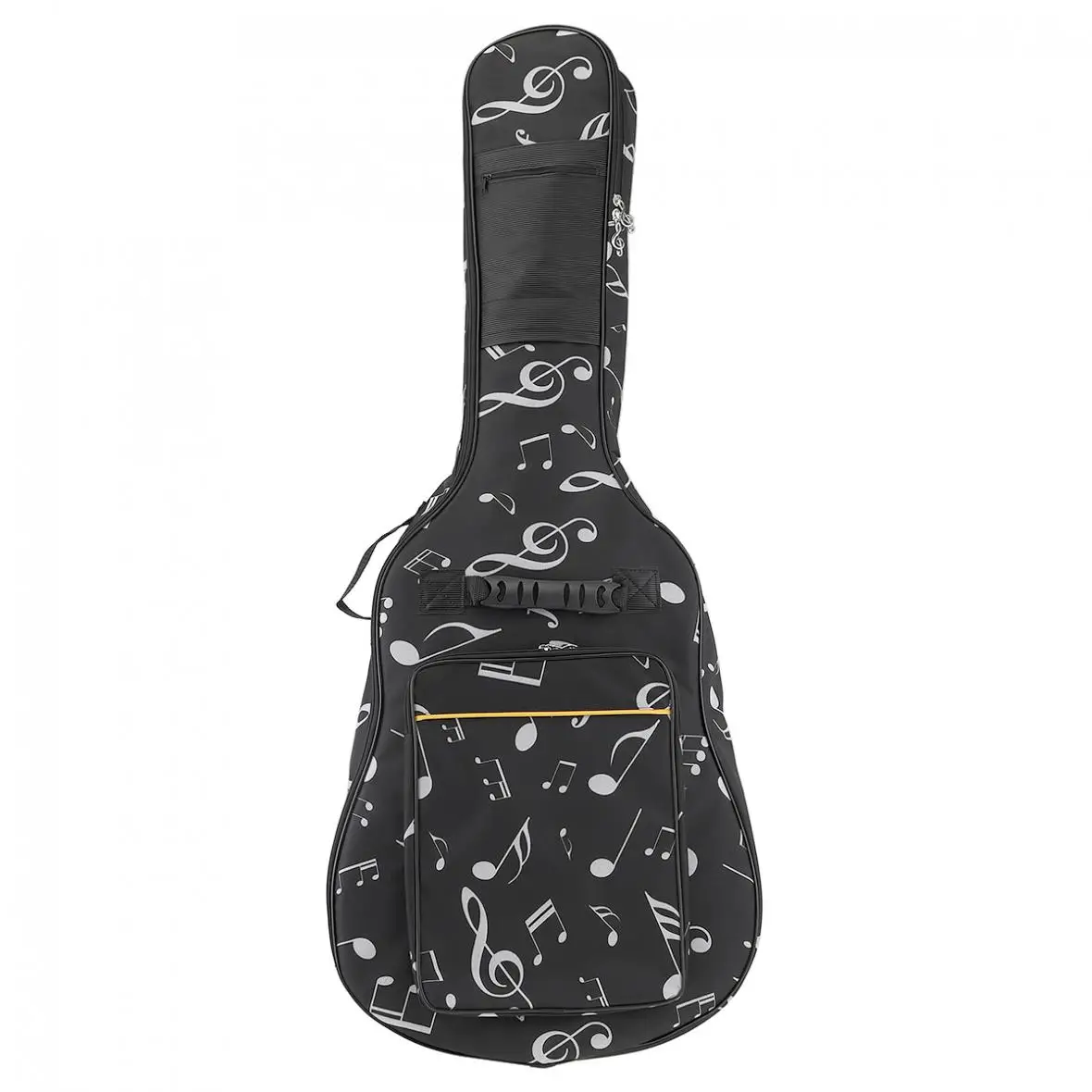 40 / 41 Inch Musical Note Folk Acoustic Guitar Case Double Straps Canvas 10mm Cotton Thickening Soft Cover Waterproof Bag