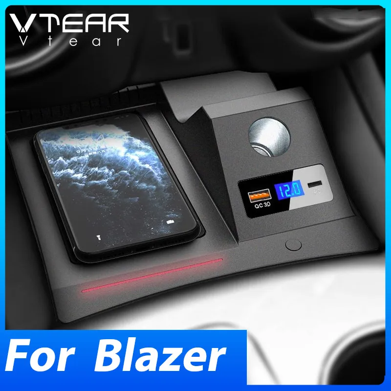 

Car Wireless Charger 15W Fast Mobile Phone Charging Panel For Chevrolet BLAZER/Trerse Interior Product Accessories 2023-2020