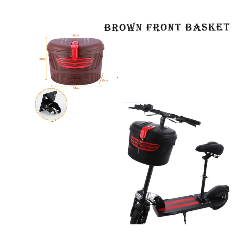 Best Selling Electric Scooter Storage Black Front Rear Carrying Foldable Basket For XIAOMI M365 Scooter Parts Electric Scooter