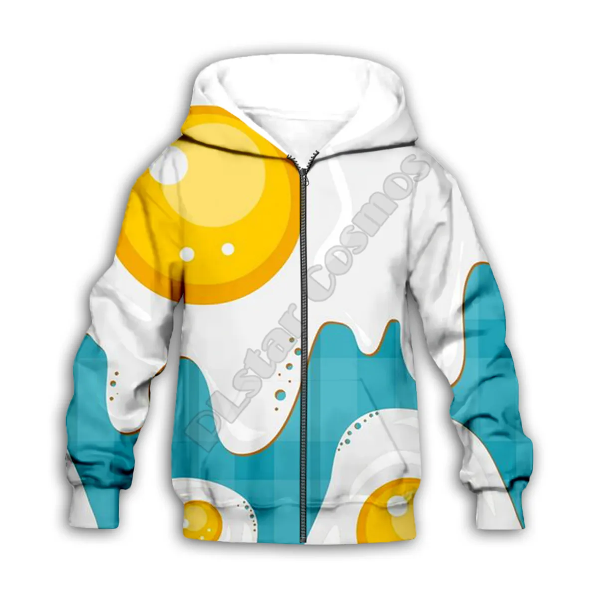 Delicious Food Eggs 3d printed Hoodies family suit tshirt zipper Pullover Kids Suit Sweatshirt Tracksuit/Pant Shorts 03