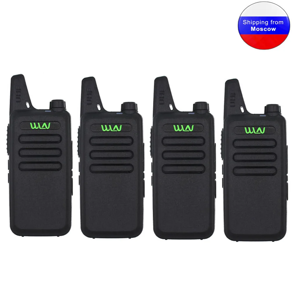 4PCS WLN KD-C1 Mini Portable Radio UHF 400-520MHz 5W walkie talkie 16 Channel UHF Transceiver