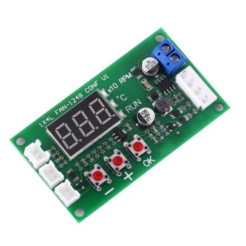 DC 12V 24V 48V 5A 2 3 4 Wire PWM Motor Fan Speed Controller Governor Temperature Control Support EC EBM Fan CNIM Hot