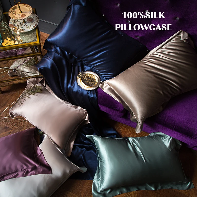 100% pure silk pillowcase real mulberry silk pillow case silk pillowcase natural silk pillowcase