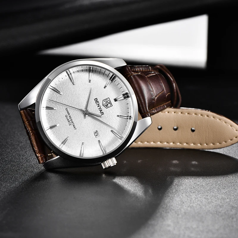 BENYAR moda erkek saatler üst marka lüks askeri Quartz saat deri su geçirmez spor İzle erkekler saatler reloj hombre 2023