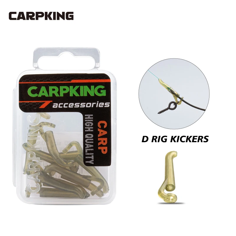 CARPKING 10PCS Carp Fishing Accessories Rubber Kicker Line Aligners Mini D Rig Aligner Connector Sleeve Accessory for Hair Rig