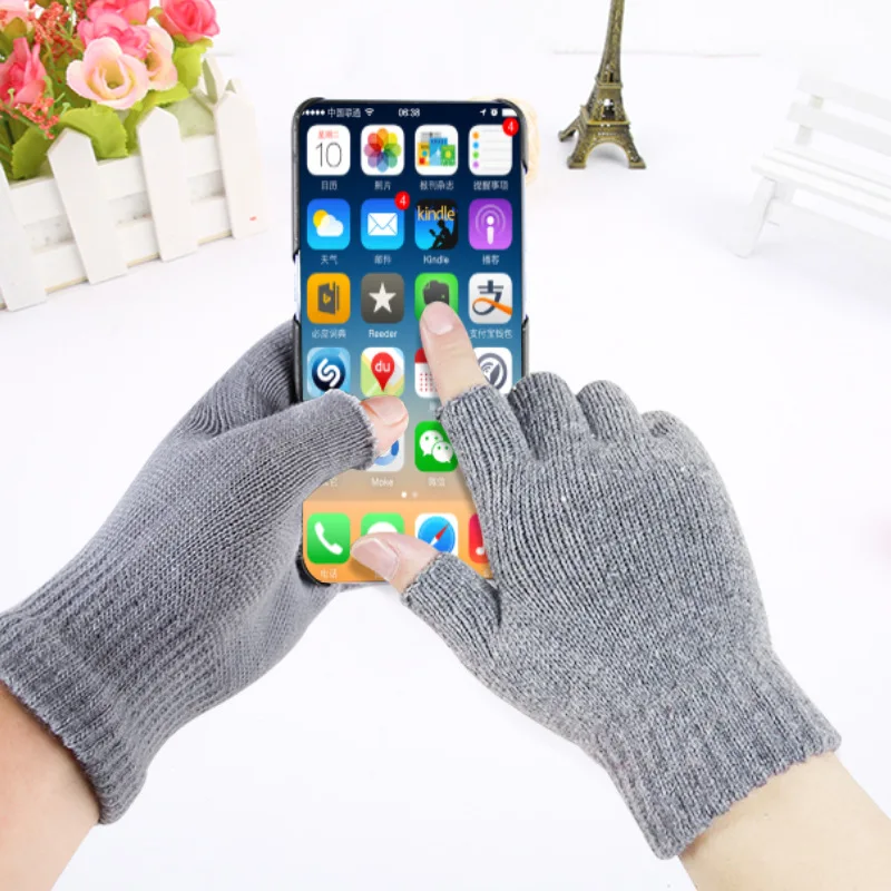 New Sale Unisex New Magic Touch Screen Gloves Smartphone Tablet PC Texting Stretch Adult Winter Warmer Knit Gloves Multi Colors