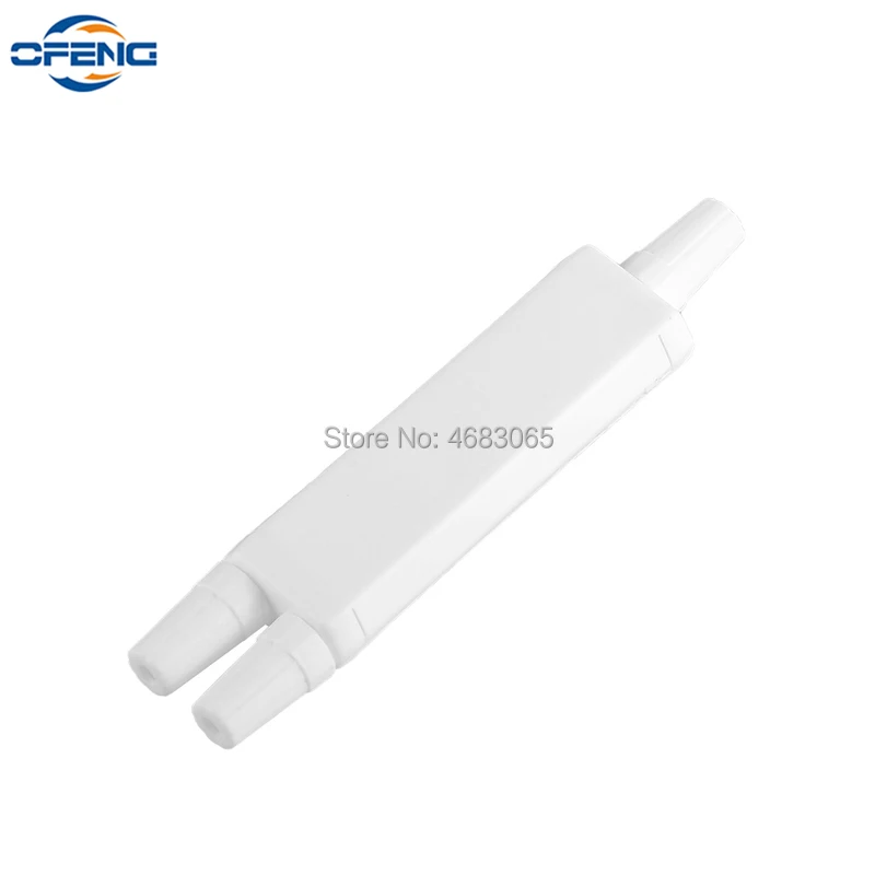 Caja de protección de Cable de fibra óptica, caja de caída 1 en 2 salidas, empalme de Tubo termorretráctil recubierto de cuero para Cables de red, 10 Uds.