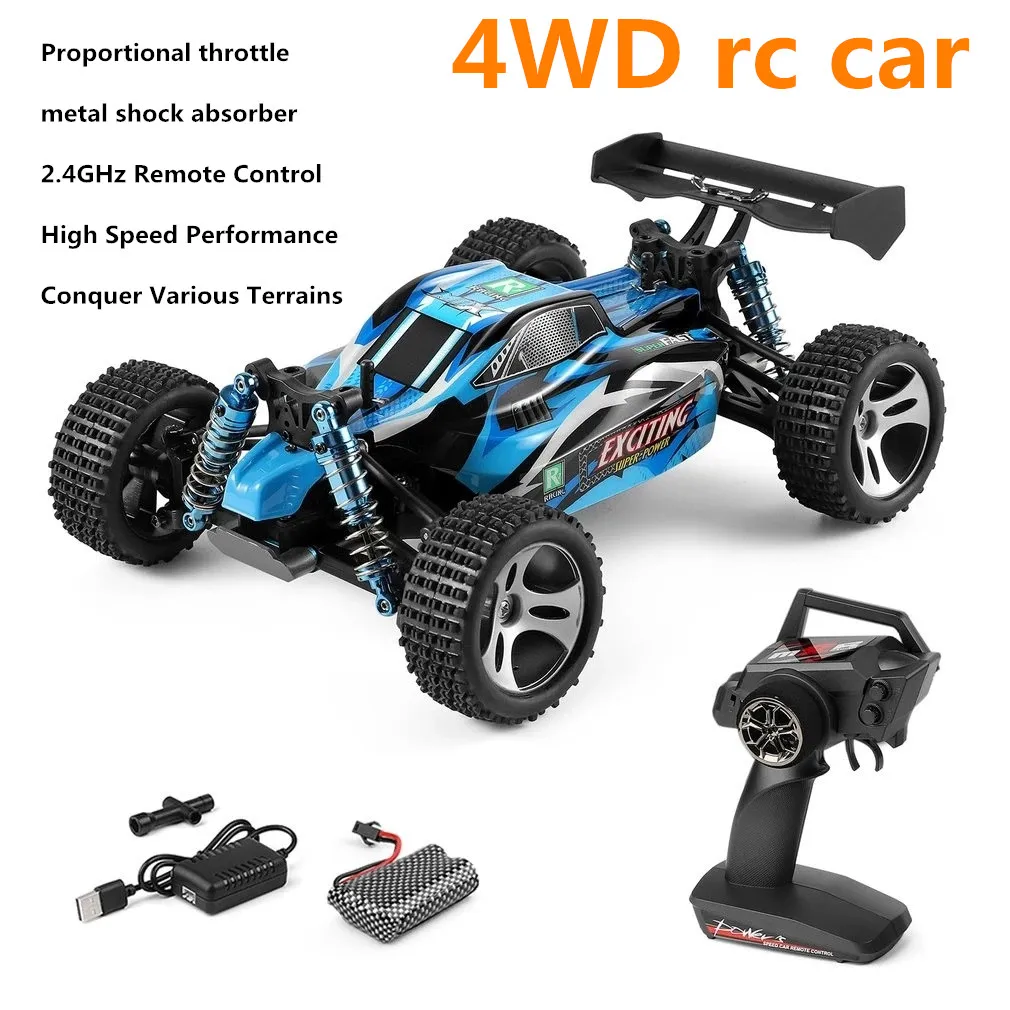 

1:18 4WD RC Car 2.4G Radio Remote Control Cars Buggy All Terrain Off-Road Control Trucks Boys Toys For Children