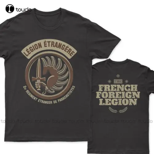 New Foreign Legion Légion Etrangère  French Special Forces New T - Shirt Black Shirt Cotton Tee S-5Xl