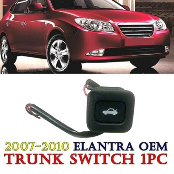 

Rear Trunk Door Open Button Switch- Trunk Lid Switch for Hyundai Elantra/ Avante HD 2007-2010 93555-2H000 (Black)