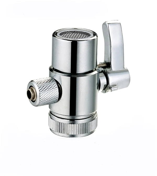 Brass Faucet 1/4“ 3/8”Adapter Diverter Valve Counter Top Water Filter 3/8 Inch Tube Connector For Ro water Purifier System