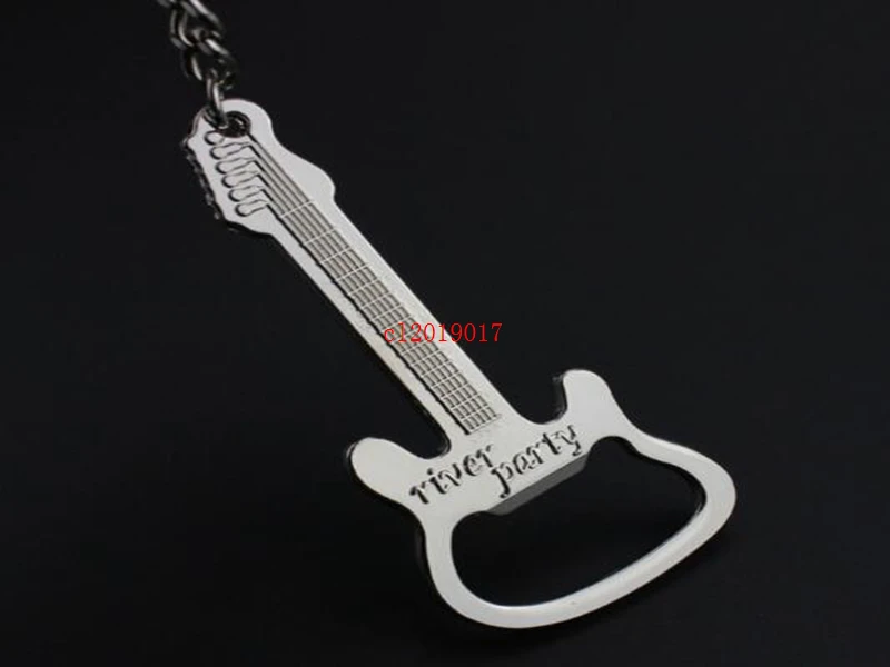 Personalized electric guitar bottle opener creative key chain car small gift Pendant