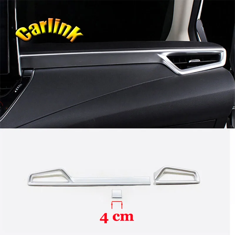 For Toyota corolla E210 Sedan 2019 2020 ABS Matte/Carbon Fibre Car Console air outlet cover trim Strip Car styling accessories