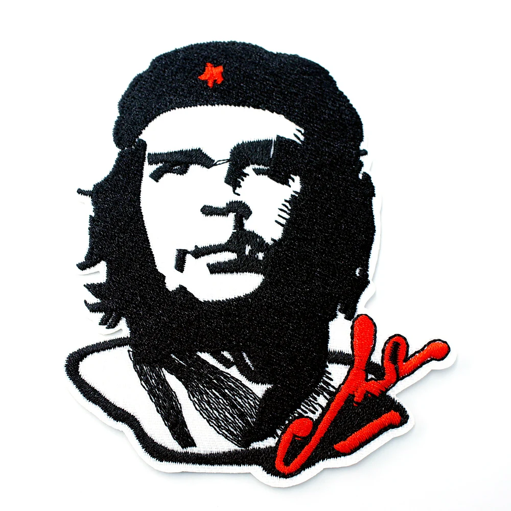 Che Guevara Size:8.0x9.3cm DIY Badges Patch Jeans Bag Hat Clothes Apparel Sewing Decoration Applique Badge Patches Accessories