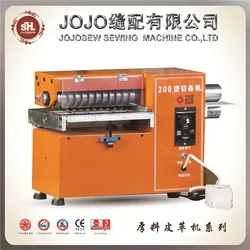 JS-200EC  Leather Cutting Machine Slitting Leather Slitter Shoe Bags Straight Paper Cutter Vegetable Tanned Leather Slicer