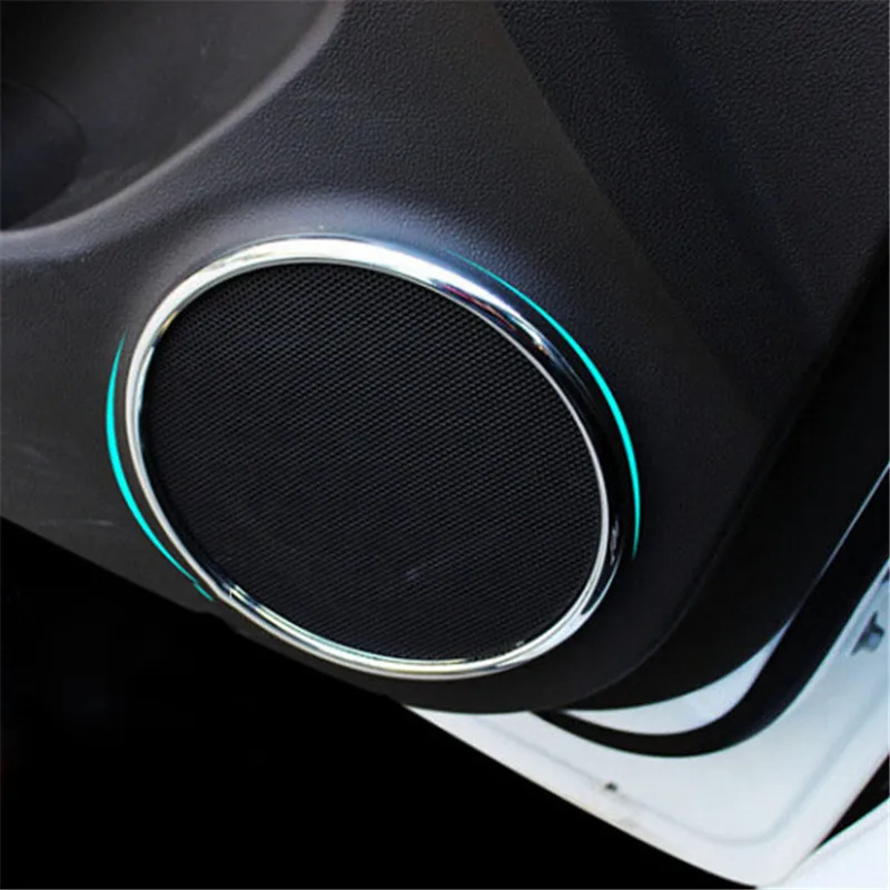 Car Accessories 4pcs/set ABS Chrome Trim Decoration trim Speaker Ring Sticker Case For Chevrolet Cruze Sedan Hatchback 2013-2018