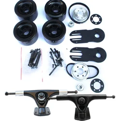 Ruedas de monopatín eléctrico, ruedas de monopatín eléctrico, camión de doble conducción, cinturones de engranajes de una sola transmisión, piezas de monopatín eléctrico, motor 5065