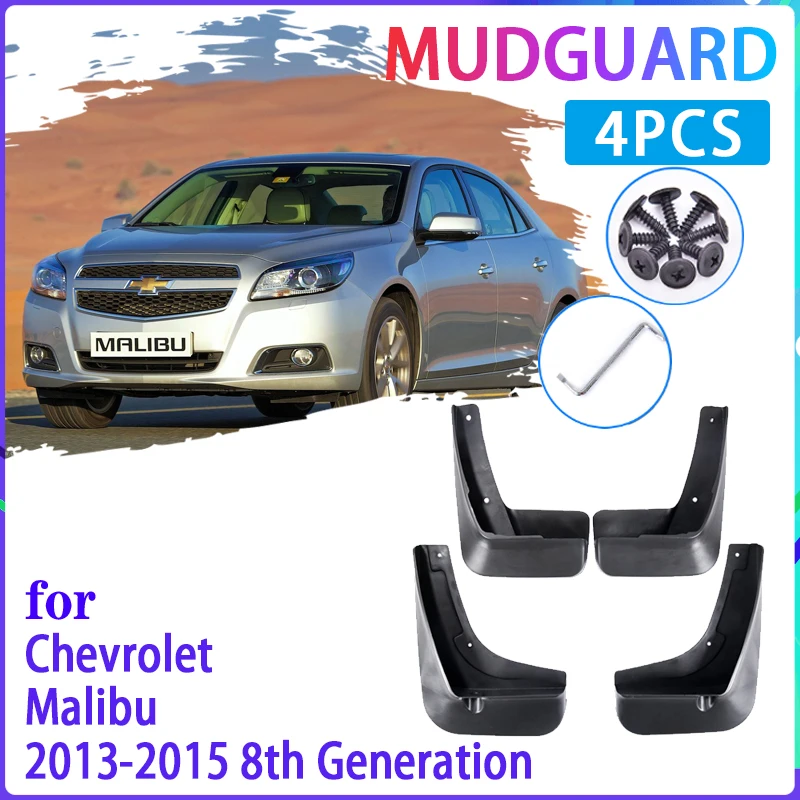 4 PCS Car Mud Flaps for Chevrolet Malibu 2013 2014 2015  Mudguard Splash Guards Fender Mudflaps Auto Accessories