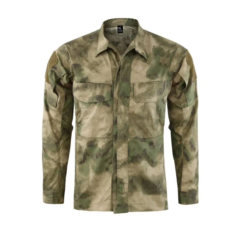 Fans Training Quick Dry Camouflage Uniform Tops Men Outdoor Hunting CS Shooting Riding Breathable Shirt