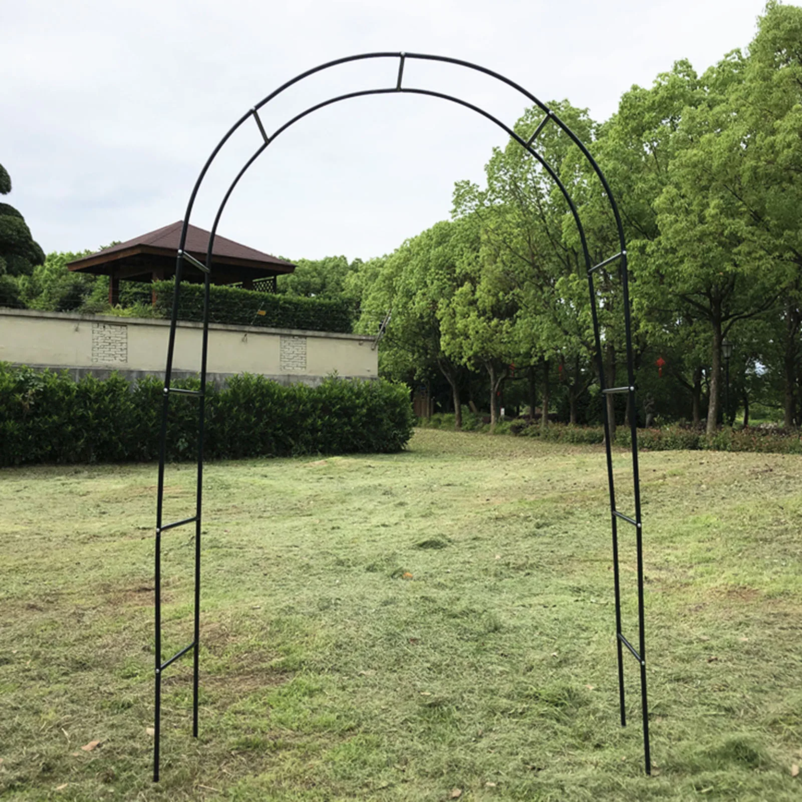 

Plants Stand Wrought Iron Arch Branches Wedding Decoration Stable Garden Tool Home Black DIY Climbing Pergola