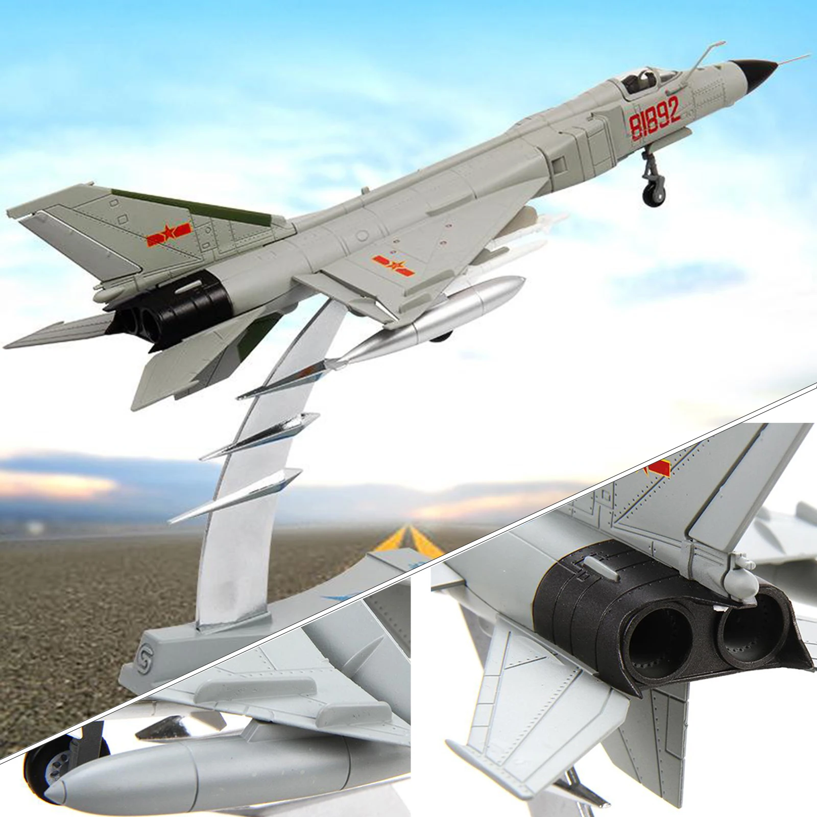 1/72 Scale J-8 Plane Chinese Fighter Metal Fighter Military Model Diecast Plane Model for Collection Gift