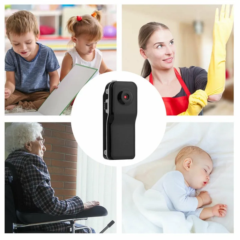 MD80 Mini Camera Hd Bewegingsdetectie Dv Dvr Video Recorder Security Cam Monitor Camcorders