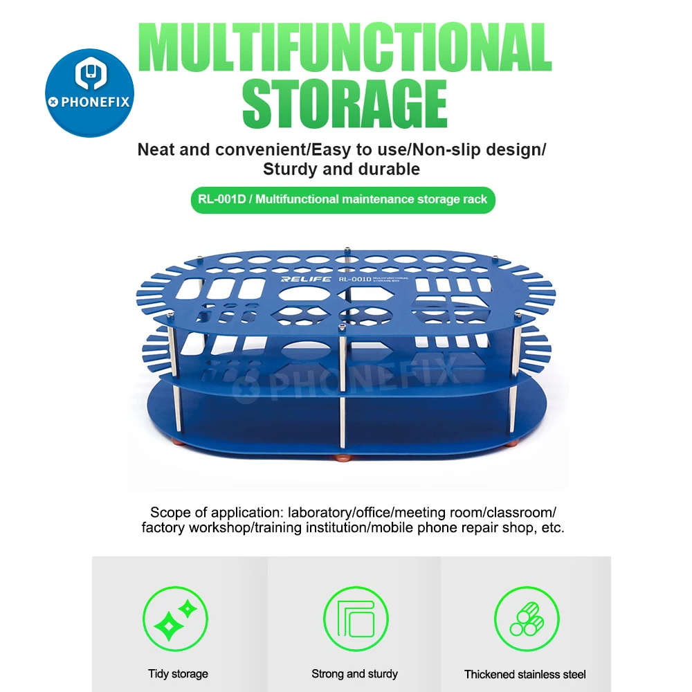 Scatola di immagazzinaggio multiuso per ufficio RL-001D piattaforma di manutenzione per Desktop da ufficio classificazione contenitore cacciavite cassetta degli attrezzi