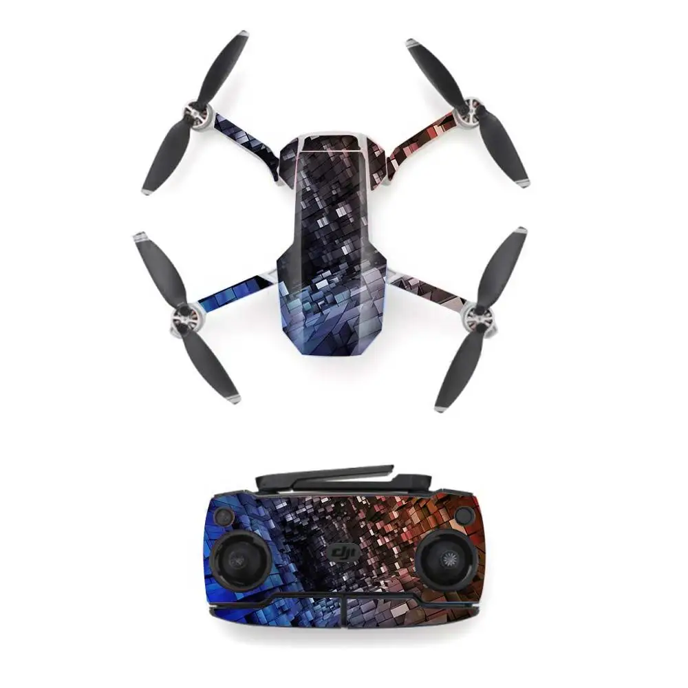 Fashion Pattern Style Waterproof skin Sticker for DJI Mavic Mini Drone And Remote Controller Decal Vinyl Skins Cover 6 Styles