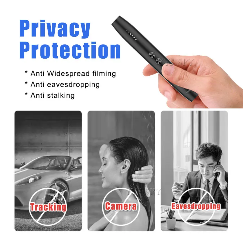 Portable Anti Candid Hidden Camera Detector Pen Wifi RF Signal Eavesdropping Pinhole Audio Wireless Bug GSM GPS Device Finder