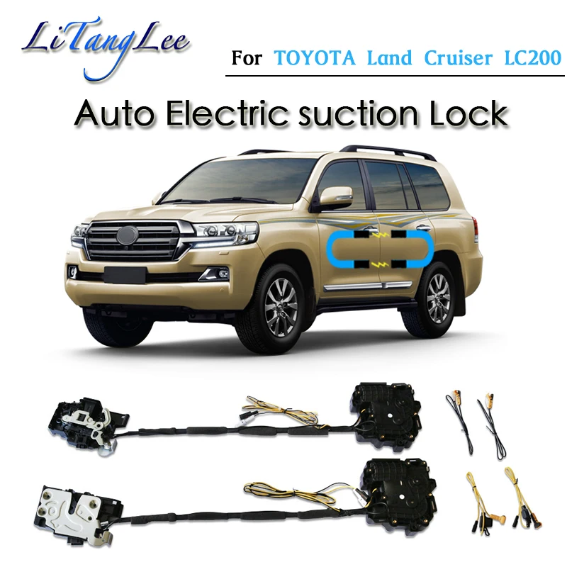 

For TOYOTA Land Cruiser Roraima LC200 Car Soft Close Door Latch Pass Lock Actuator Electric Absorption Suction Silence Closer