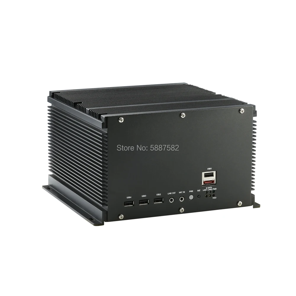 Fanless Car PC  With 2*LAN/ 5USB/ 10COM/2PCI VGA Industrial Computer U2500