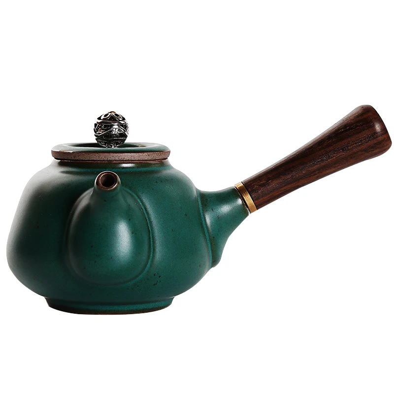 PINNY 180ML  Japanese-style Side Handle Teapot Coarse Pottery Kung Fu Tea Pot Ceramic Household Tea Service