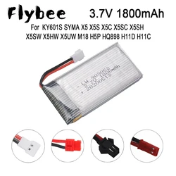 Bateria do drona 3.7V 1800mah bateria do KY601S SYMA X5 X5S X5C X5SC X5SH X5SW X5HW X5UW M18 H5P HQ898 H11D H11C helikoptery części