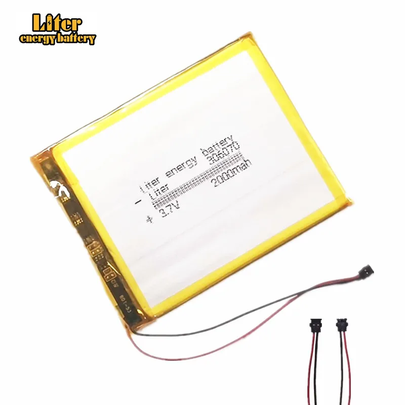 3.7v 306070 2000mAh Lithium polymer battery For PocketBook 626 615 627 Touch Lux 3 626Plus 632 with Original Connector