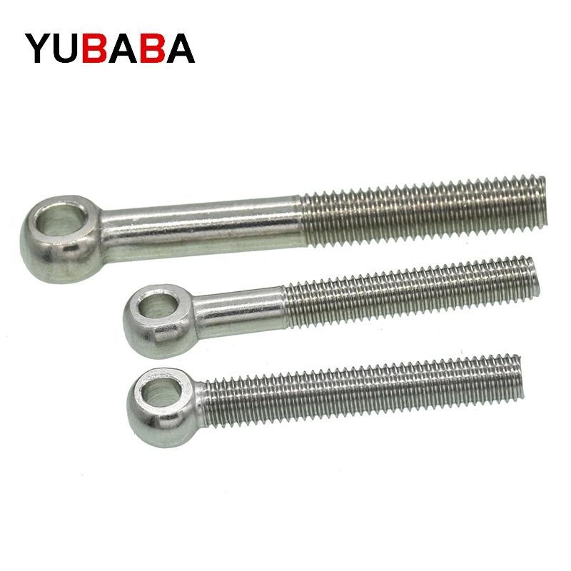 5/2/1PCS GB798 304 Stainless Steel Ring Link Bolt Fisheye Eye Slip Hole Screw M6 M8 M10 M12