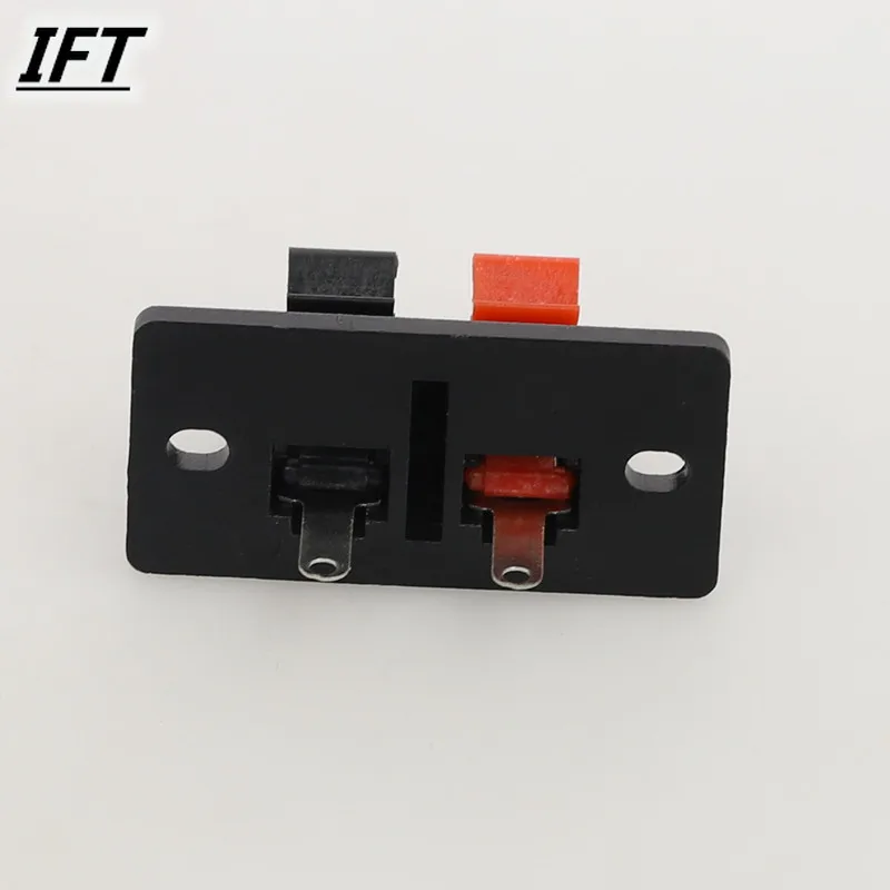 5 Pcs 2 Positions Connector Terminal Push in Jack Spring Load Audio Speaker Terminals