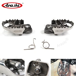 Arashi 1 Pair Front Foot Pegs Wide Pivot Footrest Pedal For BMW R1200GS GSA ADV R1250GS GSA F850GS F800GS F750GS F700GS F650GS