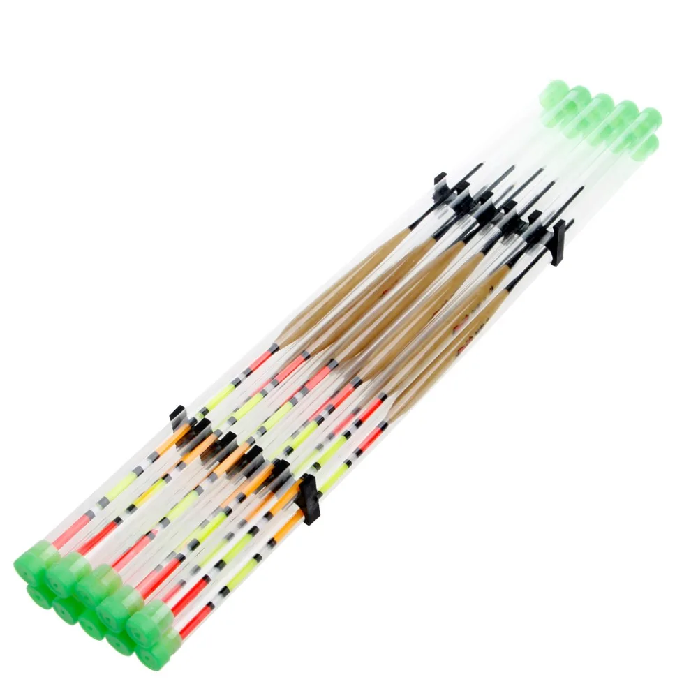 10Pcs Wood Fishing Float Tank Slip Drift Tube Bobber Tackle Tool Accessories New Drop Ship