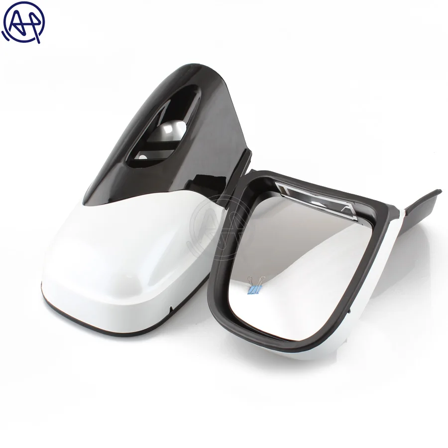 ABS White+Black Motorcycle Rearview Side Mirrors 1Set For BMW K1200 LT K1200M 1999 2000-2008