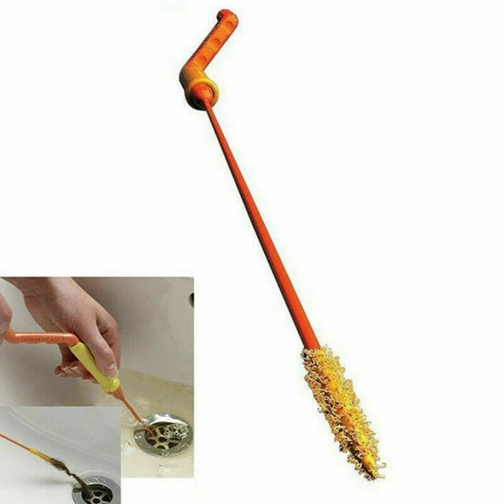 Slim Drain Cleaner Weasel Dredge Bathtub Sewer Hair Drainage Facility Clog Removal Tool Unclog Sink Tub Pipe Kitchen Bath Rod