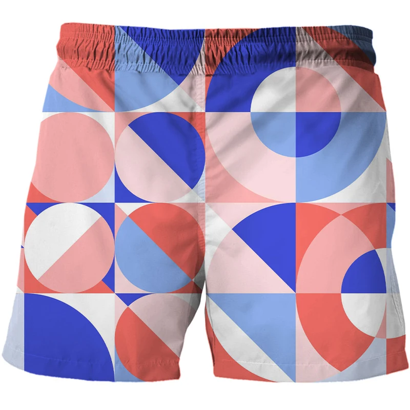 2021 New Geometry Printing 3D beach Shorts men's summer shorts Art bermuda masculina pants Fashion Hot Swimsuit men sport shorts