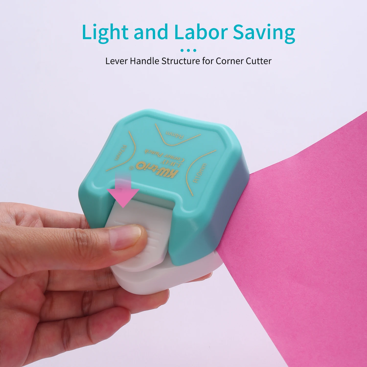 3-In-1 Mini Ecke Trimmer Ecke Allrounder Punch R4/R7/R10mm Runde Ecke Trimmer Cutter für Karte Foto Papier Laminieren Beutel