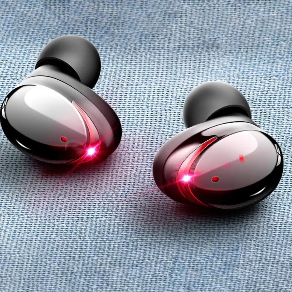 TWS-T8 Bluetooth 5.1 9D Stereo Wireless Earphone Noise Reduction IPX7 Waterproof Touch Screen Headset