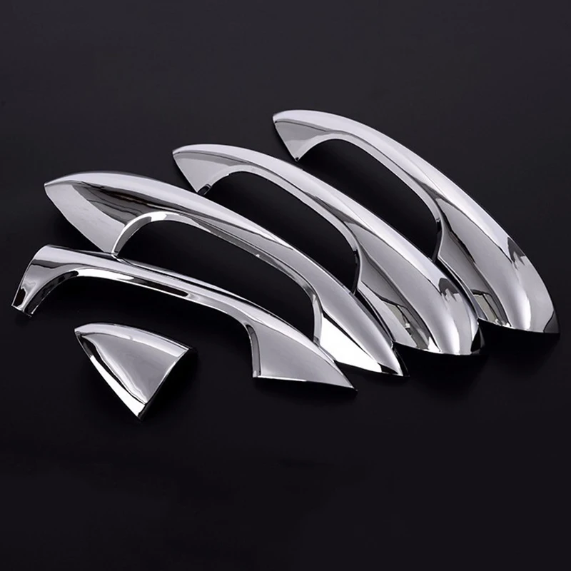 For Mercedes Benz W205 CClass C200 C180 GLC260 2015 2016 Car Accessories Door Handle Trim ABS Sticker 5pcs/set For LHD